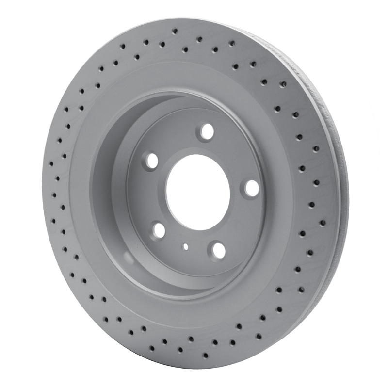 Pontiac Grand Prix Brake Rotor (1) - Rear - R1 Concepts - GeoSPEC Coated Rotor - Drilled - `05-`08